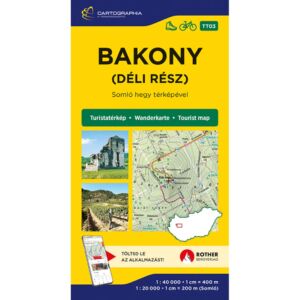 Cartographia Bakony (déli rész) turistatérkép