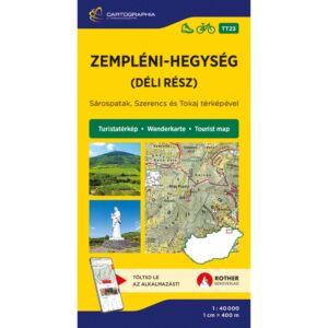 Cartographia Zempléni-hegység (déli rész) turistatérkép