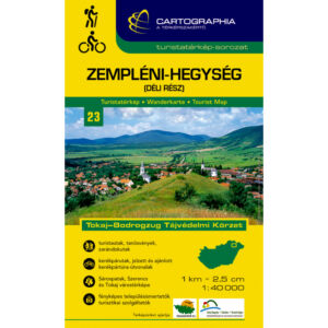 Cartographia Zempléni-hegység (déli rész) turistatérkép