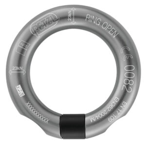 Petzl Ring Open csatlakozógyűrű fekete