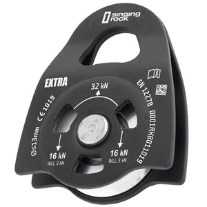 Singing Rock Pulley Extra Roll csiga fekete