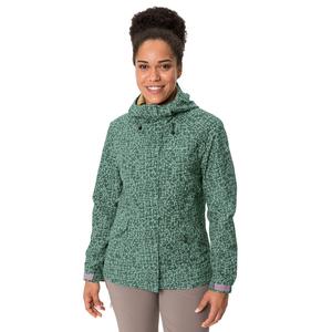 Vaude Rosemoor W's Jacket Floral Print női esőkabát - dusty forest