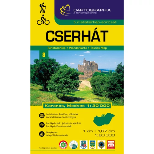Cartographia Cserhát turistatérkép