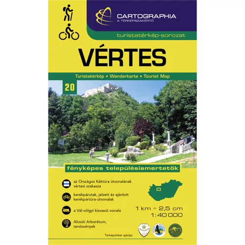 Cartographia Vértes turistatérkép