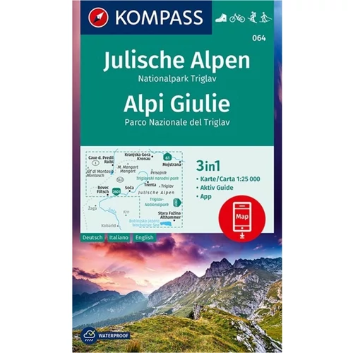 Kompass Júliai Alpok - Triglav turistatérkép
